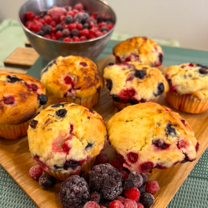 illustration Muffin maison aux Fruits Rouges